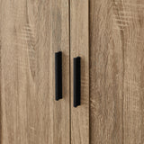 Storage Cabinet with Two Doors for Bathroom, Office, Adjustable Shelf, MDF Board, Brown - V.I.P Digital Presence