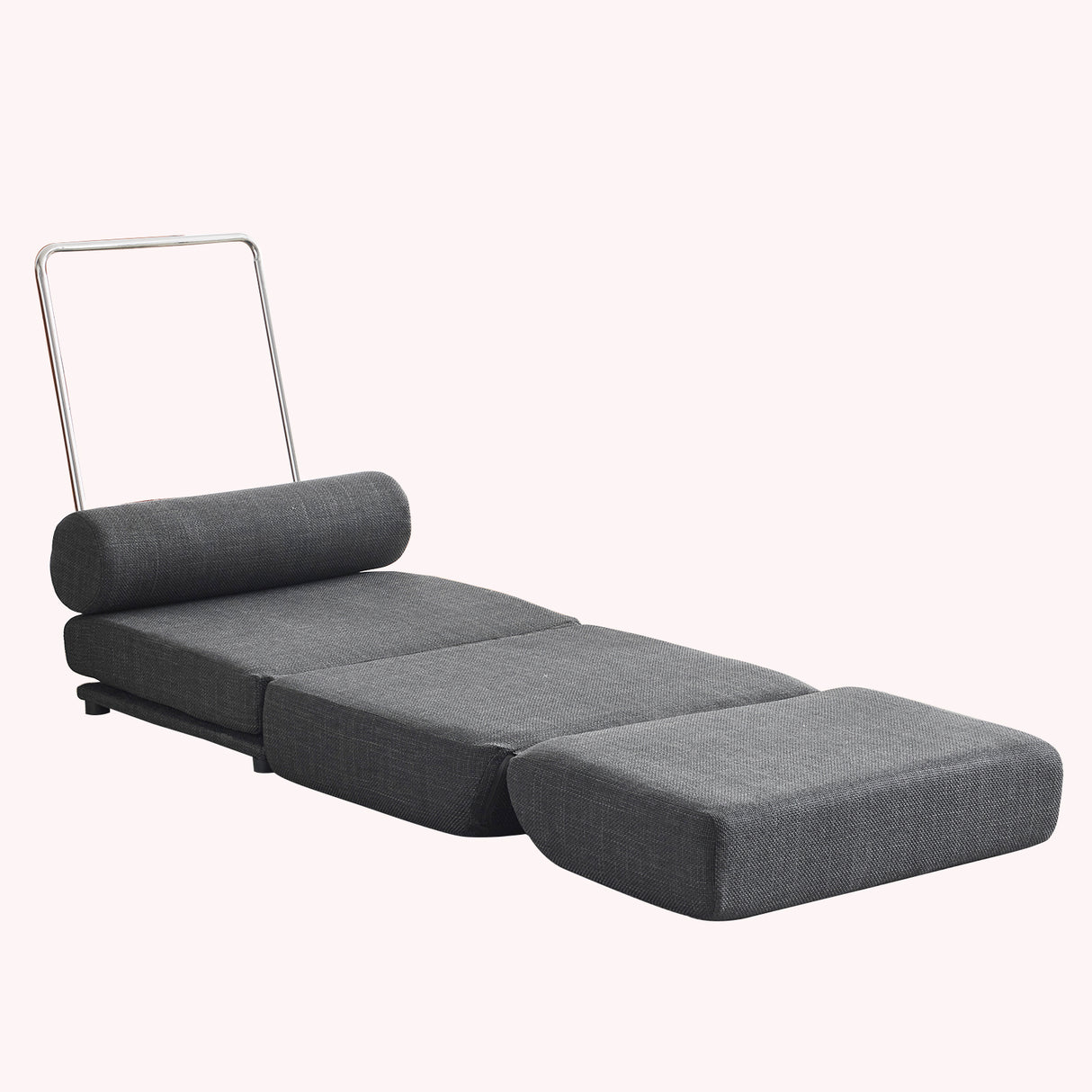 Single Sofa Chair Foldable Single Sofa Bed with Pillow,Portable Foldable Sofa Bed,Leisure Sofa Chair,Easy to Store, Dark Grey - V.I.P Digital Presence