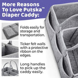 Baby Diaper Caddy Organizer Portable Holder Bag for Changing Table and Car, Nursery Essentials Storage bins 38*23*18cm - V.I.P Digital Presence