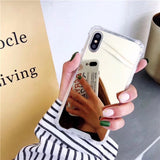 Gasbag Drop Proof Mirror Case for iphone XR XS MAX 13 14 Plus  Airbag Soft TPU Phone Cover - V.I.P Digital Presence