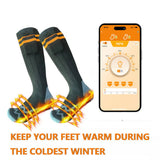 Bluetooth app electric socks electric heating warm socks outdoor skiing socks electric heating socks - V.I.P Digital Presence