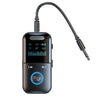 Receptor y transmisor de audio Bluetooth 5.4 de 3,5 mm con entrada AUX y compatible con tarjeta TF, adaptador de audio inalámbrico con micrófono y pantalla digital LED. 
