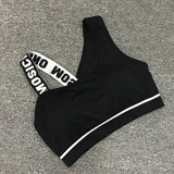 New Letter Cut Out Sports Bra Women Fitness Yoga Push up  Gym Padded Sports Top Athletic Sexy  Workout Running Clothing P165 - V.I.P Digital Presence