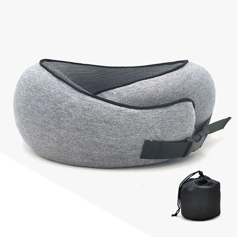 Memory Foam Neck Pillow Cervical Vertebra Travel Portable Noon Break Aircraft U Type Of Pillow Sleep Camping Pillow Carry Bag - V.I.P Digital Presence