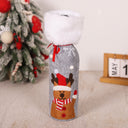 Christmas supplies red wine bottle covers elderly snowmen elk red wine bags household items - V.I.P Digital Presence