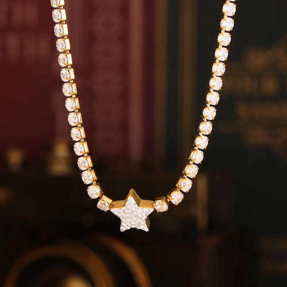 Pendant inlaid with zircon pendant necklace women's necklace high-end accessory - V.I.P Digital Presence