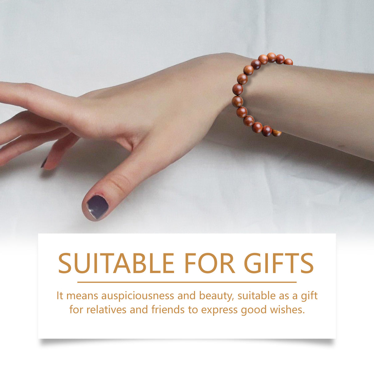 Rosewood Bracelet Unisex Everyday Decor With Rosewood Bracelet Beaded - V.I.P Digital Presence