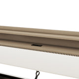 Twin Size Daybed with Drawers, Upholstered Daybed with Charging Station and LED Lights, White - V.I.P Digital Presence