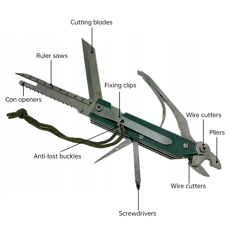 Cold - war Russian 6E6 multi - functional outdoor EDC folding tool pliers set - V.I.P Digital Presence
