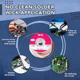 Solder Wick Braid with Flux No-Clean Desoldering Wick Removal Tool, Solder Sucker Wick Roll to Desolder PCB and Remove Solder - V.I.P Digital Presence
