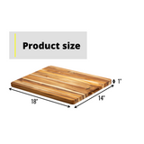 Teak Cutting Board Natural + Solid Wood + 5 Pieces 18 INCH, Pack of 5 Pieces - V.I.P Digital Presence