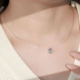 1 Carat Moissanite 925 Sterling Silver Necklace - V.I.P Digital Presence