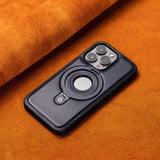 Suitable for Apple 16Promax phone case leather magnetic bracket iPhone 15 anti drop protective case - V.I.P Digital Presence