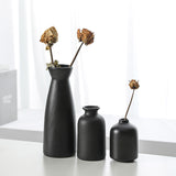 Ceramic vase decoration home living room wine cabinet flower planter modern decorative flower set of 3 pieces - V.I.P Digital Presence
