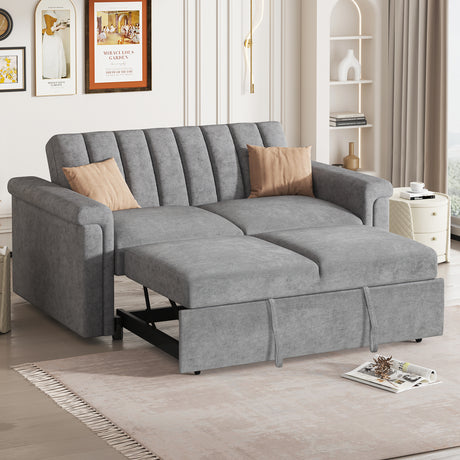 U_STYLE Convertible Soft Cushion Sofa Pull Bed ,for Two People to Sit On - V.I.P Digital Presence