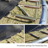 14 FT TRAMPOLINE OUTSIDE SAFETY NET WITH BASKETBALL HOOP - V.I.P Digital Presence
