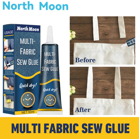 North Moon Fabric Sewing Glue Special Glue For Clothes Printing Pants Insoles Jeans Hole Fabric Glue - V.I.P Digital Presence