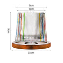 Hand drawn rotating glass cups multiple multi-purpose whiskey glasses rotating glass cups - V.I.P Digital Presence