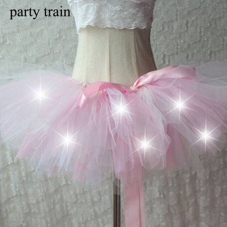 Arrival Women Tulle Tutu Skirt Sexy Mini Fancy Adult Petticoat Fluffy Yarn Ballet Dance Halloween Led Light Up - V.I.P Digital Presence