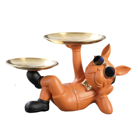 Cute French Bulldog Resin Figurine, Perfect for Table Decoration - V.I.P Digital Presence