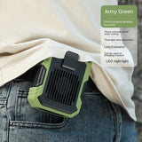 Hanging clip type fan waist mounted leaf free lazy person USB charging outdoor portable mini desktop handheld small fan - V.I.P Digital Presence