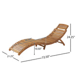 LAHAINA WOOD FOLDABLE CHAISE LOUNGE - V.I.P Digital Presence