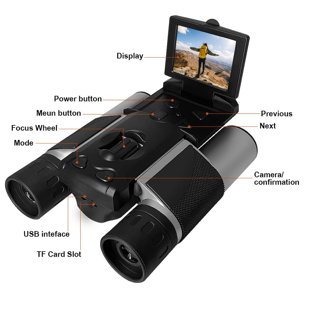 HD video camera starlight night vision bird watching telescope outdoor with screen binoculars digital telescope - V.I.P Digital Presence