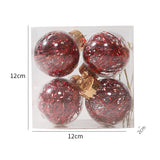 Christmas Ball Transparent PET Laser Silk Grass Ball Christmas Tree Pendant Decoration Props 4PCS per box - V.I.P Digital Presence
