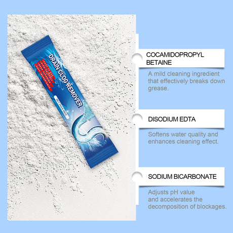 Pipe Dredging Powder, Toilet Pipe Toilet Floor Drain Kitchen Drain Clogged Dredging Powder - V.I.P Digital Presence