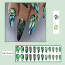 Nail Art Almond Nails Finished Wearable Nails Mid-Length Nail Art Patch Ins Style Hot Girl - V.I.P Digital Presence