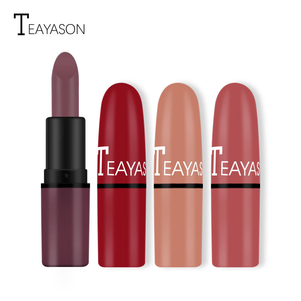 Matte Lipstick Bean Paste Plum Color Sexy Red Nude Beige Brown Red Bullet Lipstick - V.I.P Digital Presence