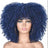 Female Hair African Small Curly Hair Explosion Head Black Chemical Fiber Wig Full Head Set - V.I.P Digital Presence
