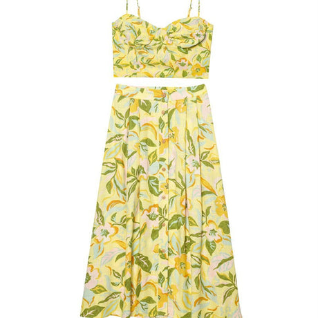 Style Strapless Top with Printed Skirt Set - V.I.P Digital Presence