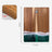Wood Cutting Board Resin Blue green Wave Pattern - V.I.P Digital Presence