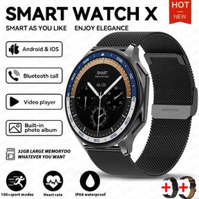 DT Watch X smartwatch with 4G large memory, local music and video playback, waterproof Bluetooth calling, smart phone - V.I.P Digital Presence