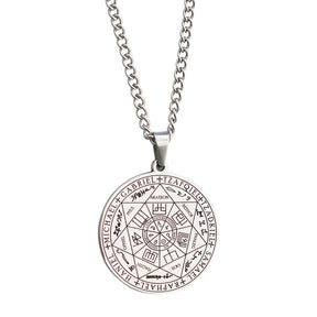 Stainless Steel Necklace Jewelry Seven Angels Magic Circle Pendant DIY Accessories Men's Necklace - V.I.P Digital Presence