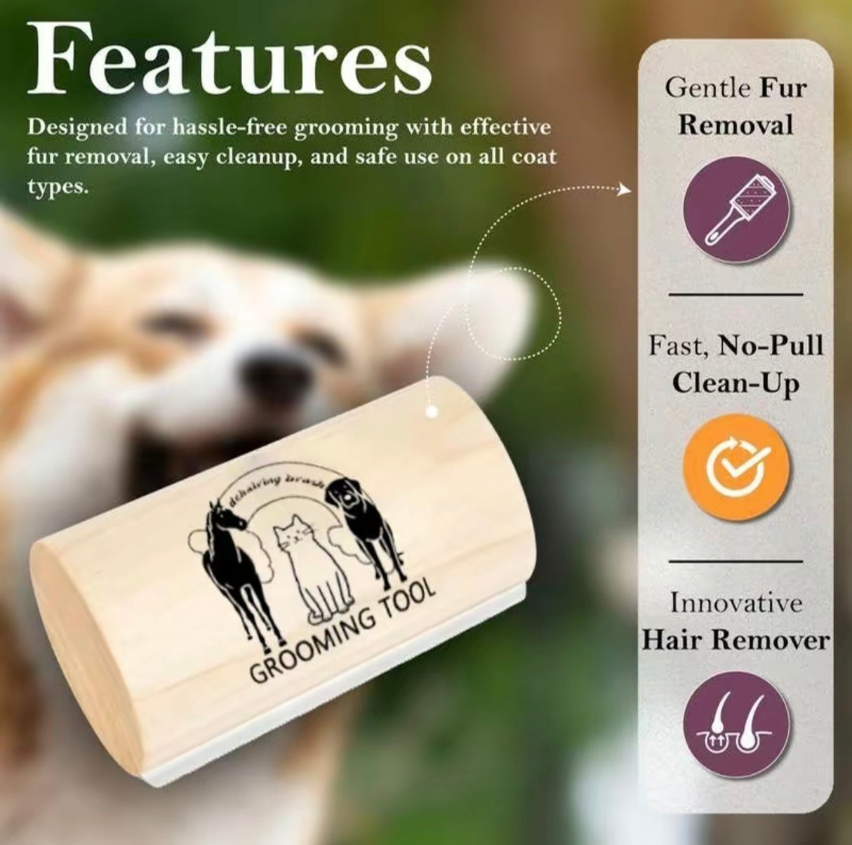 FurEase Pro Deshedding Brush