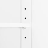 Tall Bathroom Cabinet with Four Doors, Large Storage Space Open Shelve, Upper Storage Cabinet, Whit - V.I.P Digital Presence