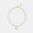 Pearl Titanium Steel Moon Shape Pendant Necklace - V.I.P Digital Presence