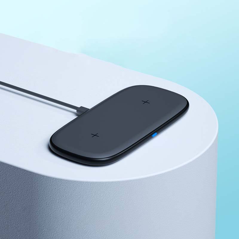 2-in-1 dual phone wireless charger suitable for Huawei Samsung phone wireless charging ultra-thin desktop - V.I.P Digital Presence