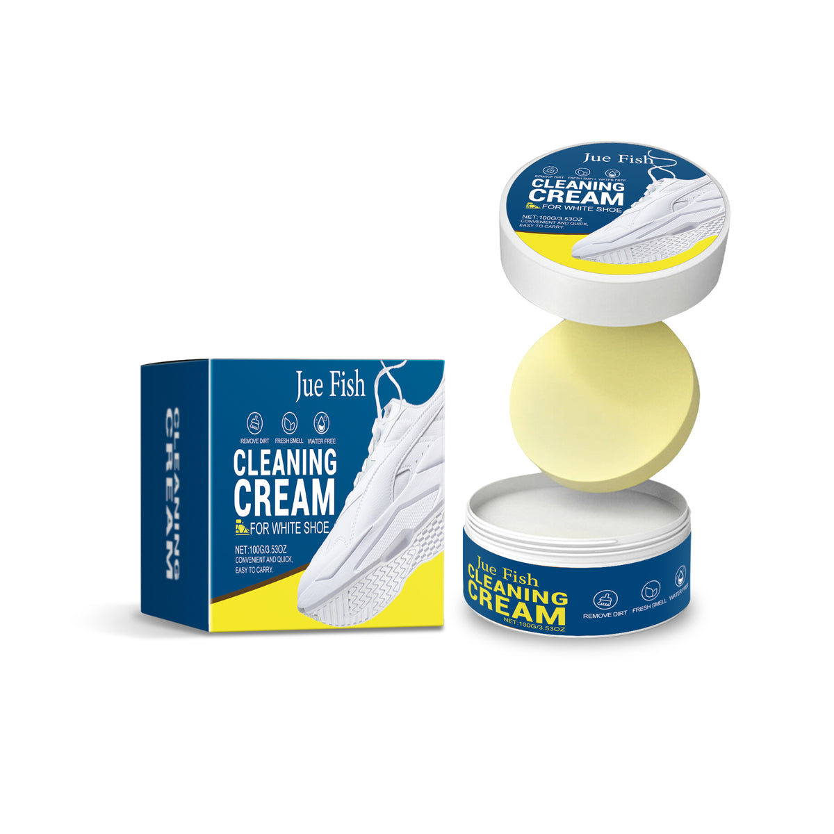 White Shoes Cleaning Cream, Sports Shoes And Canvas Shoes Without Washing Surface Stains Multi-Functional Cleaning Cream - V.I.P Digital Presence