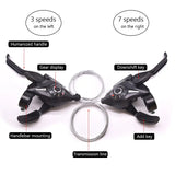 Bike Derailleurs 3x7 21 Speed Switch MTB Bicycle Shifter Levers Brake with Shift Cable Cycling Disc Handle for Bike Trekking - V.I.P Digital Presence