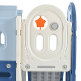 9-1 Toddler Slide Set,Kids Slide for Toddlers Ages 1+, Basketball Hoop, Tunnel and Storage Space, Pirate Ship Themed Slide - V.I.P Digital Presence