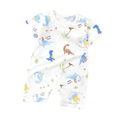 Cotton Newborn Baby Cartoon Short Sleeve Knitted Romper Boy Girl Summer Clothes Bebe Thin Pajamas One Pieces Bodysuit 0-24M - V.I.P Digital Presence