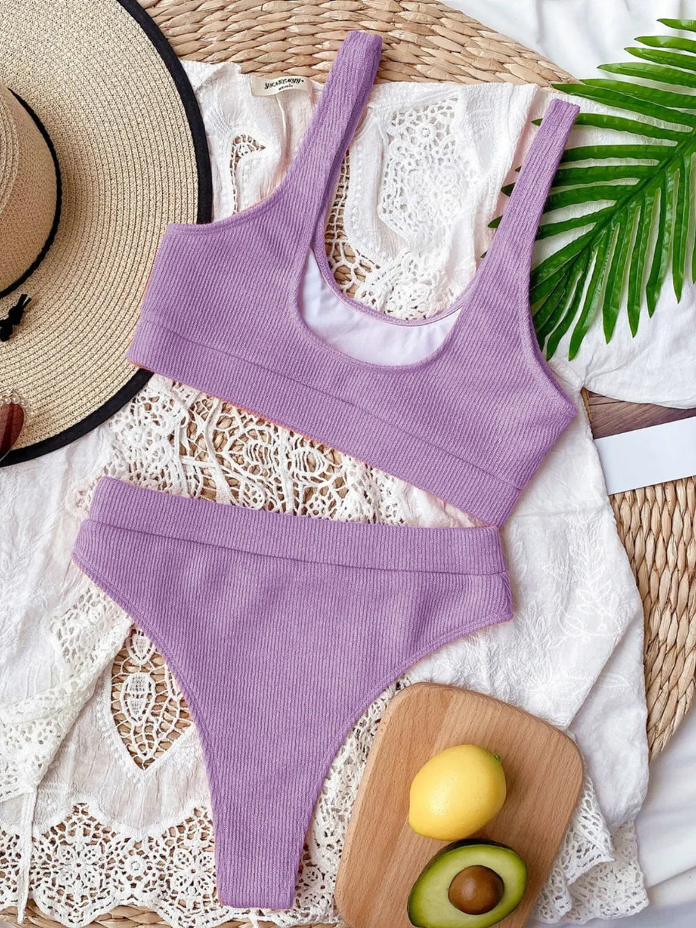 Scoop Neck Wide Strap Two-Piece Swim Set - V.I.P Digital Presence