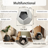 25.98'' Modern Pet Furniture Cat Litter, Sofa Side Table, Planter MDF Multifunctional Furniture, Burmese Sumac - V.I.P Digital Presence