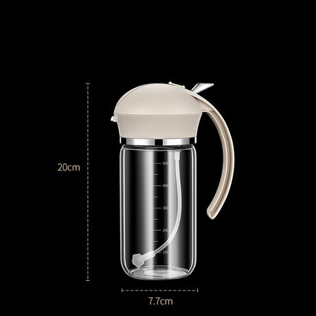 Food Grade Oil Pot Dual Use Glass Oil Spray Bottle Household Spray Sesame Oil Bottle Automatic Opening and Closing - V.I.P Digital Presence