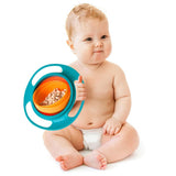 Baby Feeding Dish Cute Baby Gyro Bowl Universal 360 Rotate Spill-Proof Bowl Baby Food Feeding Boxes - V.I.P Digital Presence