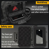 Tactical Waterproof Case Impact Resistance Protective Gear Cases with Double Sponge Shockproof Lockable Equipment Molle Box - V.I.P Digital Presence