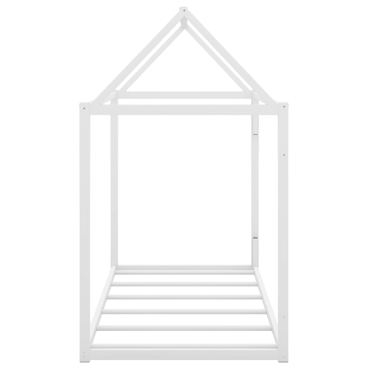Metal House Shape Platform Bed   twin